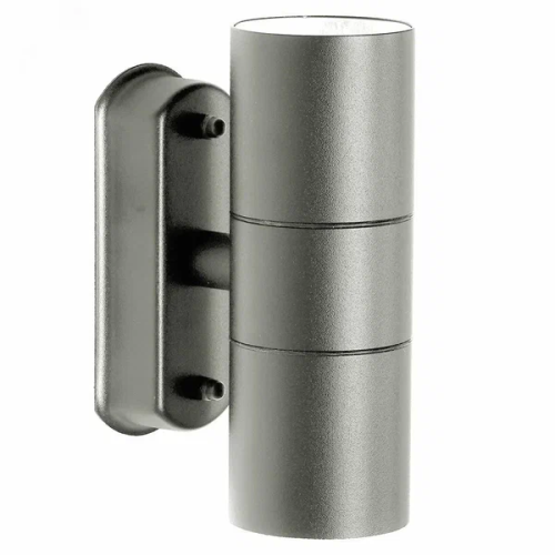 Светильник садово-парковый ДБУ вверх/вниз 2хGU10 без ламп IP44 серый ВИА