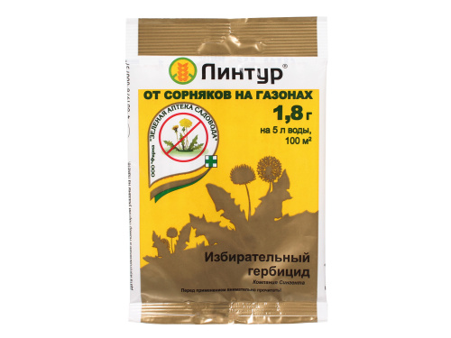 Средство защиты от сорняков на газоне ЛИНТУР 1,8гр Зеленая аптека ВИА