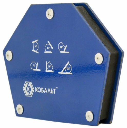 Угольник магнитный 95*48 мм на 6 углов магнит до 11 кг КОБАЛЬТ ВИА