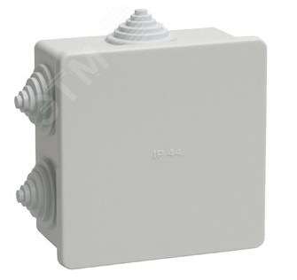 Коробка распределительная 85х85х40мм открытая установка IP44 КМ41235 IEK