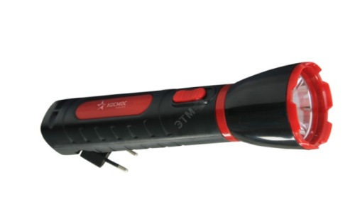 Фонарь ручной аккумуляторный KOCAcc103LED, 1W, аккум. 4V 0,5Ah, 140Lm, 6 часов, Космос ВИА