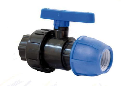 Кран шаров. ПНД Дн 32*20 штуцер на шланг ВИА