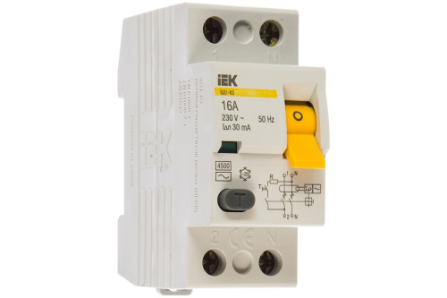 Выключатель дифференциального тока (УЗО) 2п 25A 30мA ВД1-63 IEK ВИА