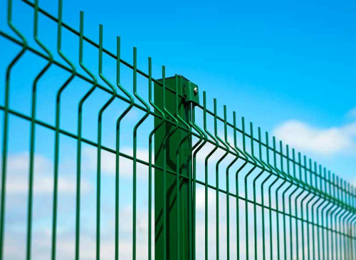 Забор 3D ф 3,0мм 1,73*2,50м RAL6005 (зеленый) полим.порошк.покрытие яч. 200*55 GARDIS