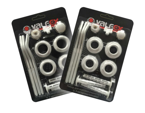 Комплект для монтажа  радиаторов с 3-мя  кронштейнами  3/4" VALFEX ВИА