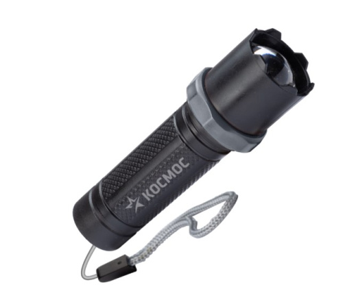 Фонарь ручной аккумуляторный KOS117Lit 1Вт LED/линза/зум/Li-ion 14500 450mAh/ABS-пластик ВИА