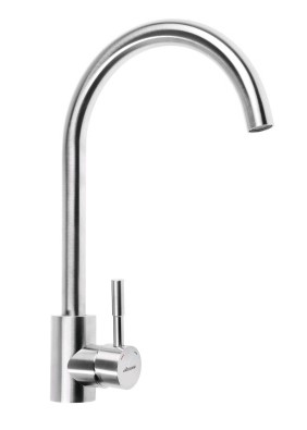 Смеситель для кухни боковая ручка на гайке (35) Нержавеющая сталь Accoona A4590A-2