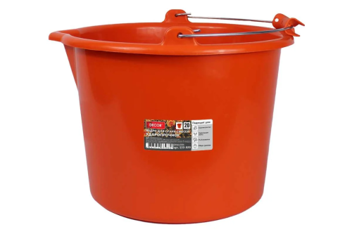 Ведро для красок и смесей оранжевое 20л ударопрочное PROFI DECOR ВИА