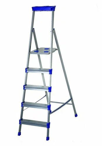 Стремянка широкие 5 ступени металл. СМ5 НИКА ВИА