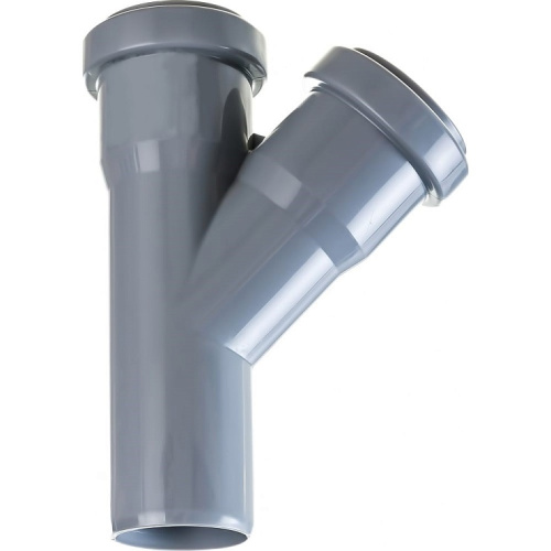 Тройник полипропиленовый 110*110*45° для внутренней канализации VALFEX ВИА