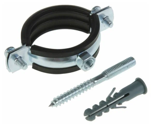 Хомут с р/прокладкой Ду25-30, 3/4" М8 в комплекте