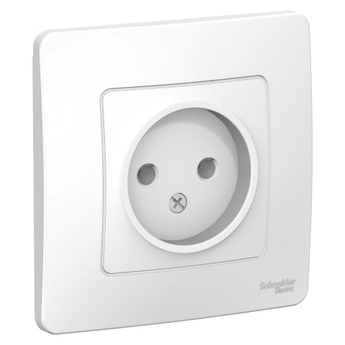 Розетка скрытой установки без заземления без шторок 16А, 250В белый BLANCA ВИА
