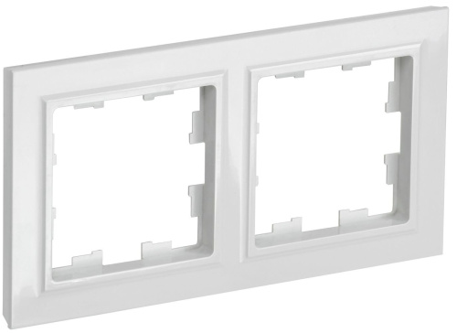 Рамка 2 поста РУ-2-БрБ белый BRITE ВИА