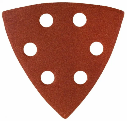 Треугольник шлиф. универсал. на велкро основе 6 отверстий Р60 93*93*93мм, уп/5шт STAYER MASTER ВИА