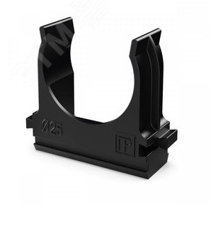 Крепеж-клипса d25мм черная 10шт Промрукав ВИА