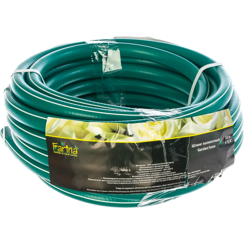 Шланг поливочный TPE(термоэластопласт) арм.3-х слойн. зеленый d1"(25мм) 25м (48) ФАРИНА 93320 ВИА