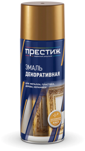 Аэрозольная эмаль ПРЕСТИЖ МЕТАЛЛИК хром 425мл ВИА