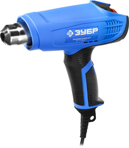 Фен строительный 1800Вт керамический изолятор в кейсе ЗУБР (ФТ-П1800 К) ВИА