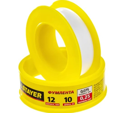 Фумлента 0,075ммх12ммх10м плотность 0,25 г/см3 STAYER "MASTER" ВИА