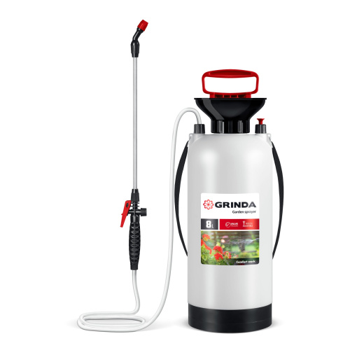 Опрыскиватель 8л переносной с широкой горловиной и устойчивым днищем GRINDA TS-8 ВИА