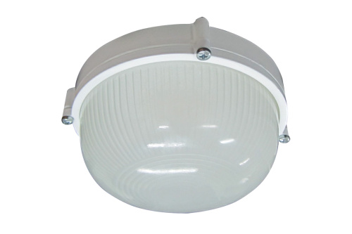 Светильник НПП-03-100-009 IP65 Банник 1101 Круг большой мат. корпус белый (108*250*250) ЭЛЕТЕХ ВИА