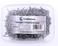 Гвозди строительные 1,8*30мм 0,25кг (389шт/+-3шт) контейнер 200/91К СНАБЖЕНЕЦ ВИА