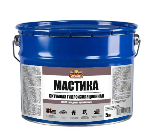 Мастика битумная гидроизолирующая ОПТИЛЮКС 5кг