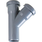 Тройник полипропиленовый 110*110*45° для внутренней канализации VALFEX ВИА