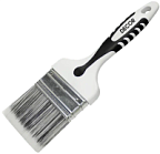 Кисть плоская "Black White универсальная" PREMIUM щетина 2К ручка 35*15 DECOR ВИА