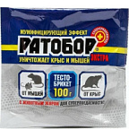 Зерновая приманка ЭКСТРА для уничтожения крыс и мышей п/п (100г) Ратобор ВИА Зерновая приманка ЭКСТРА для уничтожения крыс и мышей п/п (100г) Ратобор ВИА