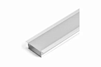 Профиль встраиваемый алюминиевый 2м матовый экран 2 заглушки для светодиодных лент FERON ВИА
