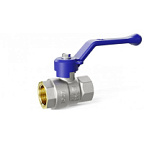 Кран шаровой латунный с никелевым покрытием DN20 3/4" ВР*ВР рычаг blue LD Pride ВИА