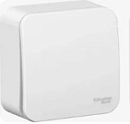 Выключатель наружный 1кл белый с изолирующей пластиной (cхема 1) 10А 250B BLАNCА ВИА 