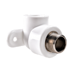 Угольник полипропиленовый с креплением Дн20*1/2" НР РВК