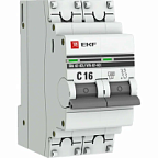 Выключатель автоматич. ВА 47-63 2Р 16А 4,5ka х-ка C (с опломбировкой) EKF PROxima ВИА