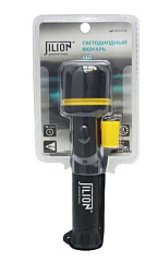 Фонарь ручной светодиодный 3LED 2хD обрезин. пластик ВИА