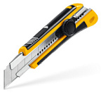 Нож с винтовым фиксатором 25 мм STAYER HERCULES-25 NEW