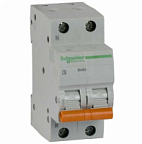 Выключатель автоматический двухполюсный 25А 1п+N С ВА63 4.5кА SCHNEIDER ВИА