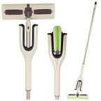 Швабра для пола BUTTERFLY с механизмом отжатия и насадкой из поролона и пва Скрап ВИА