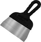 Шпатель дл.600мм шир.55мм толщ.0,38мм пласт.ручка нерж.сталь "Black Edition" DECOR ВИА