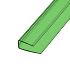 Профиль торцевой 4мм зелёный 2,1м ВИА