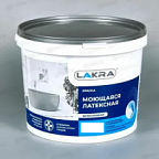 Краска моющаяся ЛАКРА в/д латексная белая 3кг ВИА