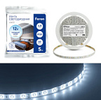 Лента светодиодная LEDх60/м 5м 4.8w/m 12в белый FERON ВИА
