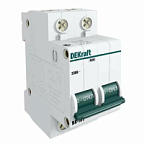 Выключатель автоматический двухполюсный 50А С ВА-101 4.5кА Dekraft ВИА