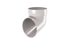 Колено сливное ПВХ стандарт белое GL 