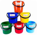 Ведро 5л 1 сорт для садово-огородных работ цвет микс (мягкое) Салават В5-01/С1