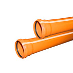 Труба НПВХ Дн160 L=3м Рыжая б/нап ВИА