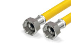 Подводка гибкая для ГАЗА, ПВХ с полиэфирной нитью, 1/2", г/г, 1,0 м  VALFEX ВИА