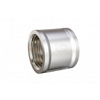 Муфта соединительная латунь никель  DN15 1/2" ВР LD