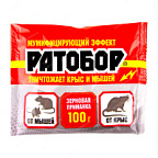 Восковые таблетки для уничтожения крыс и мышей п/п (100гр) Ратобор ВИА